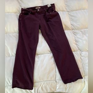 Authentic Mahogany Purple Levi 505 Jeans